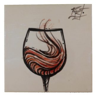 Azulejo copo de vinho